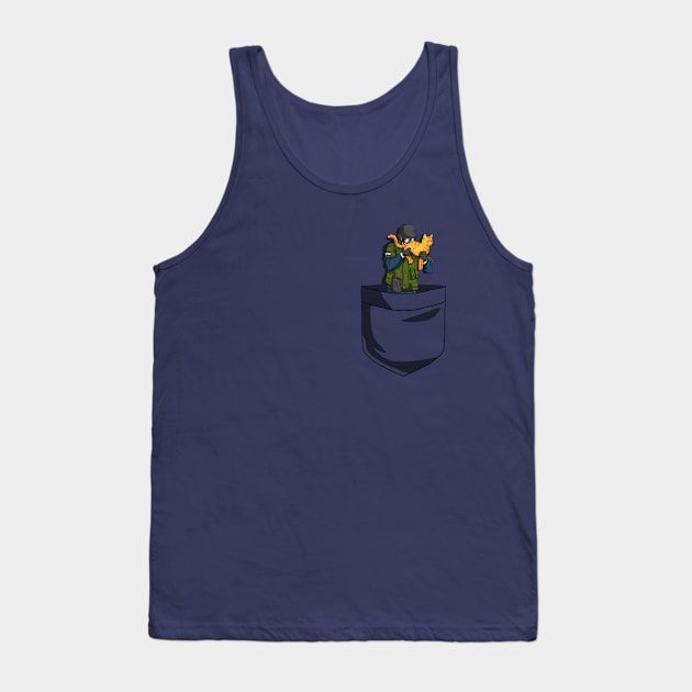 Cat Gat Pocket Tank Top by CCDesign